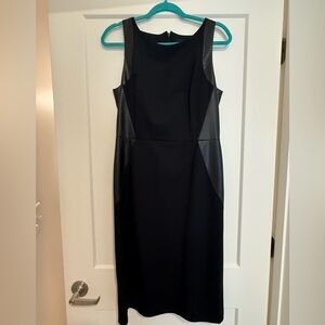 White House Black Market Black Midi Dress